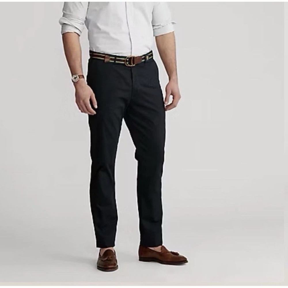 Polo Ralph Lauren Stretch Classic Fit Pants Men's 42Bx30 Navy Blue Weekday Chino
